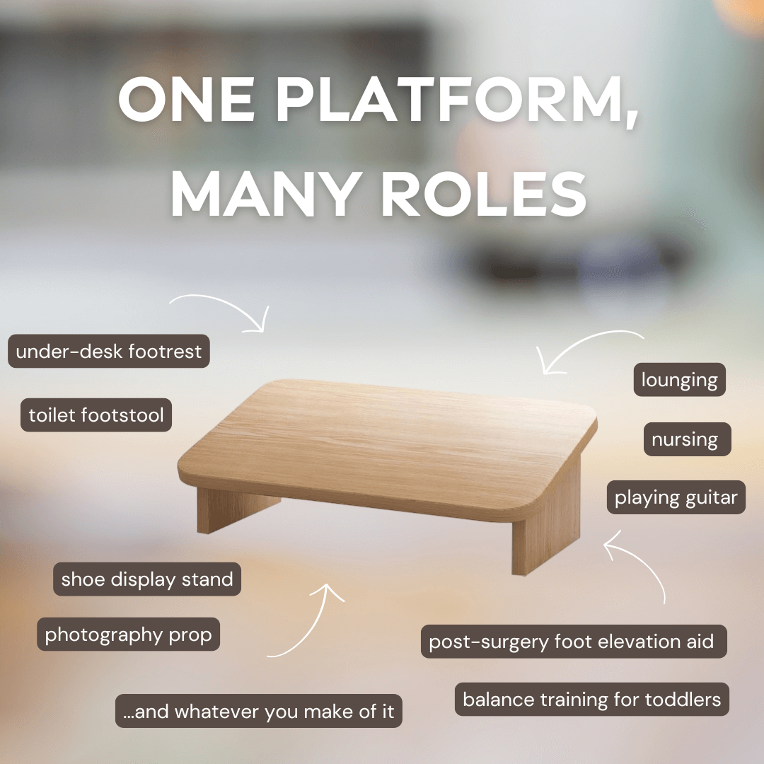 The Fourth Drawer™ Wooden Foot Rest
